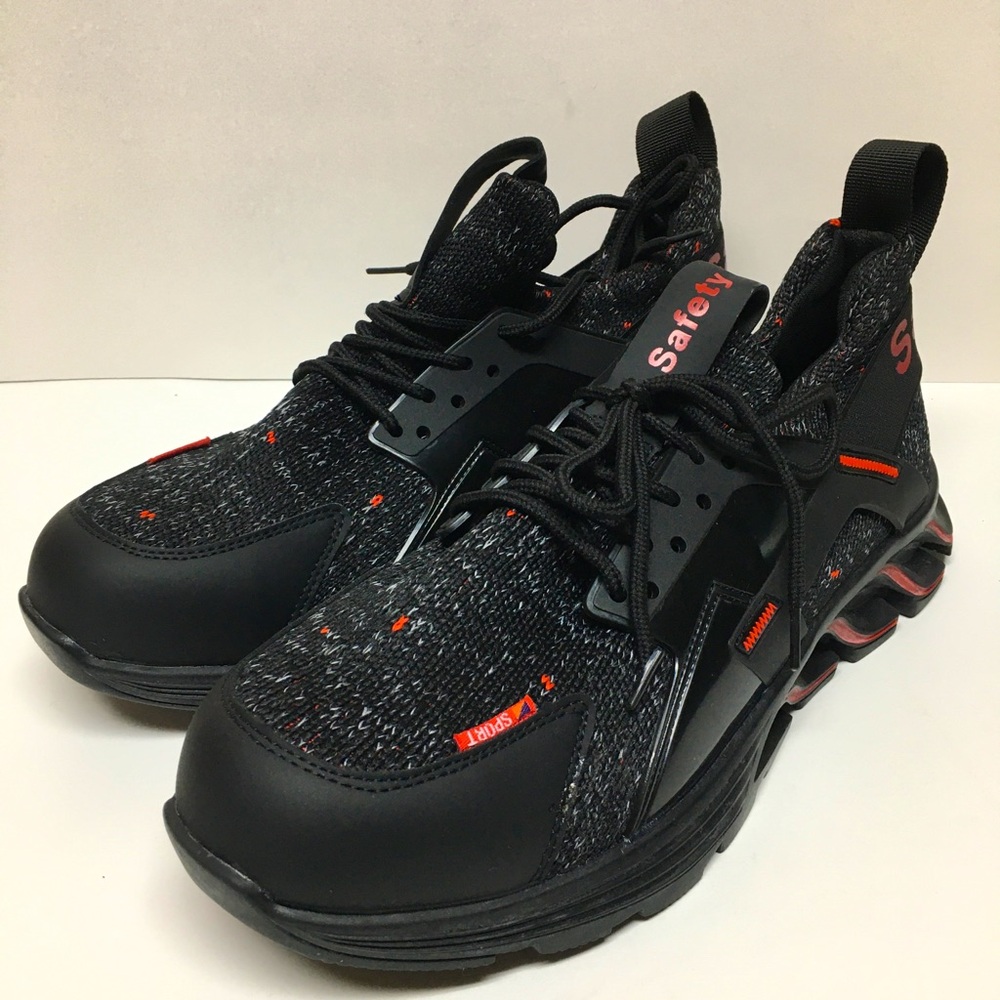 Safety shoes steel toe mens size 11.